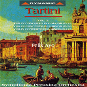 TARTINI, G.: Violin Concertos, Vol. 2 (Ayo) - D. 15, 56, 125