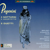 PAGANINI, N.: 4 Nocturnes / 6 Duets / Quartet No. 7 (arr. for string quartet) (Paganini String Quartet, Pignata, Briasco)