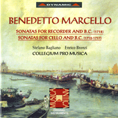 MARCELLO: Recorder Sonatas / Cello Sonatas