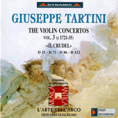 TARTINI, G.: Violin Concertos, Vol. 3 (L'Arte dell'Arco) - D. 21, 