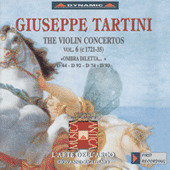 TARTINI, G.: Violin Concertos, Vol. 6 (L'Arte dell'Arco) - D. 44, 