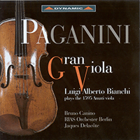 Viola Recital: Bianchi, Luigi Alberto - PAGANINI, N. / KREISLER, F. / SARASATE, P. (Paganini Gran Viola - Bianchi plays the 1595 Amati viola)