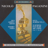 PAGANINI, N.: Lucca Sonatas, Vol. 2 (L.A. Bianchi, M. Preda)