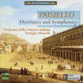 PAISIELLO, G.: Overtures and Symphonies (Orchestra della Svizzera Italiana, Mazzola)