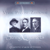 VERDI: String Quartet in E Minor / PUCCINI: Crisantemi / ZANDONAI: String Quartet in G Major