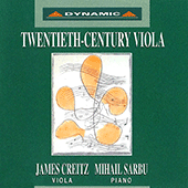 VIOLA MUSIC (20th Century): BRITTEN: Lachrymae / SHOSTAKOVICH: Viola Sonata / ENESCU: Concertstuck / STRAVINSKY: Elegie