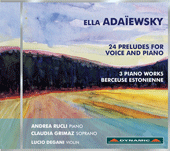 ADAIEWSKY, E.: 24 Preludes for Voice and Piano / Piano Music / Berceuse estonienne (Grimaz)