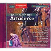 HASSE, J.A.: Artaserse [Opera] (Giustiniani, Schiavo, Prina, Fagioli, Bove, Giovannini, Rovaris)