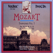 MOZART, W.A.: Symphonies, Vol. 1 - Nos. 18, 19, 20, 21, 22, 23, 24, 25, 50 (Mainz Chamber Orchestra, Kehr)