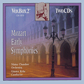 MOZART, W.A.: Early Symphonies - Nos. 1, 4, 5, 6, 7, 7a, 8, 9, 10, 42, 43, 55 (Mainz Chamber Orchestra, Kehr)