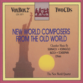 Chamber Music (String Quartet) - SURINACH, C. / KORNGOLD, E.W. / BLOCH, E. (New World Composers from the Old World) (New World Quartet)