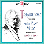 TCHAIKOVSKY, P.I.: Solo Piano Music (Complete), Vol. 1 (Ponti)