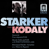 KODALY, Z.: Cello Sonata / Duo / BOTTERMUND, H.: Variations on a theme by Paganini (Starker Plays Kodaly) (Starker, Gingold)