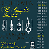 BEETHOVEN, L.: String Quartets (Complete), Vol. 2 - Nos. 2 and 13 (Orford String Quartet)