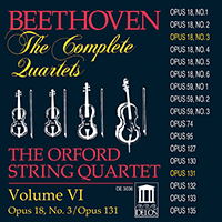 BEETHOVEN, L. van: String Quartets (Complete), Vol. 6 - Nos. 3, 14 (Orford String Quartet)