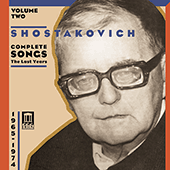 SHOSTAKOVICH, D.: Songs (Complete), Vol. 2