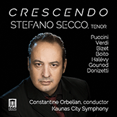 Opera Arias (Tenor): Secco, Stefano - PUCCINI, G. / VERDI, G. / BIZET, C. / HALÉVY, F. / DONIZETTI, G. / BOITO, A. / GOUNOD, C.-F. (Crescendo)