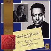 Opera Arias (Baritone): Bonelli, Richard - AMBROISE, T. / MASSENET, J. / GOUNOD, C.-F. / GIORDANO, U. / VERDI, G. / WAGNER, R. (1934-1946)