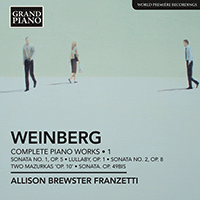 WEINBERG, M.: Piano Works (Complete), Vol. 1 (Brewster Franzetti)