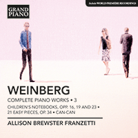 WEINBERG, M.: Piano Works (Complete), Vol. 3 (Brewster Franzetti)