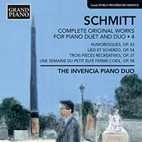 SCHMITT, F.: Piano Duet and Duo Works (Complete), Vol. 4 (Invencia Piano Duo)