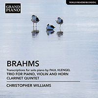 BRAHMS, J.: Trio for Violin, Horn and Piano / Clarinet Quintet (arr. P. Klengel for piano) (C. Williams)
