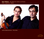 Violin and Piano Music - HAYDN, J. / BEETHOVEN, L. van / WELLESZ, E. (Madroszkiewicz, Gulda)