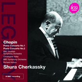 CHOPIN, F.: Piano Concertos Nos. 1 and 2 (Cherkassky, Adey, Hickox) (1981, 1983)