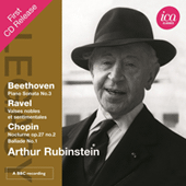 BEETHOVEN, L. van: Piano Sonata No. 3 / RAVEL, M.: Valses nobles et sentimentales / CHOPIN, F.: Nocturne No. 8 (Rubinstein) (1959, 1963)