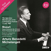 MOZART, W.A.: Piano Concertos Nos. 15 and 20 (Michelangeli, South West German Radio Symphony, de Bavier)