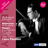 BEETHOVEN, L. van: Piano Concerto No. 1 / MOZART, W.A.: Piano Concerto No. 12 (Fleisher, Cologne West German Radio Symphony, Cluytens, G.L. Jochum)