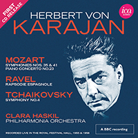 Orchestral Music - MOZART, W.A. / RAVEL M. / TCHAIKOVSKY, P.I. (Haskil, Philharmonia Orchestra, Karajan) (Itter Collection, 1955-1956)