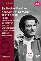 Orchestral Music - HANDEL, G.F. / BEETHOVEN, L. van / MENDELSSOHN, Felix / BRITTEN, B. (Marriner) (NTSC)