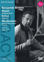 MOZART, W.A.: Symphony No. 40 / BRITTEN, B.: Nocturne (Pears, Britten) (NTSC)