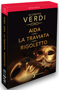 Verdi G Classic Operas Box Set Aida La Traviata Rigoletto 5 Dvd Box Set Ntsc Oa1151bd