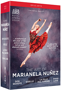 ART OF MARIANELA NUÑEZ (THE) - Don Quixote / Giselle / La fille mal gardée / Swan Lake [Ballets] (Royal Ballet, 2005-2016) (4-DVD Box Set) (NTSC)