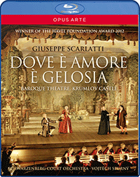 SCARLATTI, G.: Dove e amore e gelosia (National Theatre Prague, 2011) (Blu-ray, HD)