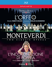 MONTEVERDI, C.: Orfeo (L') / L'incoronazione di Poppea [Operas] (2009) (2-Blu-ray Disc Box Set)
