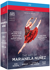 ART OF MARIANELA NUÑEZ (THE) - Don Quixote / Giselle / La fille mal gardée / Swan Lake [Ballets] (Royal Ballet, 2005-2016) (4-Blu-ray Disc Box Set)