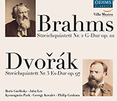 DVORÁK, A.: String Quintet in E-Flat Major / BRAHMS, J.: String Quintet No. 2 (Garlitsky, Jaha Lee, Kyoungmin Park, Kovalev, Graham)