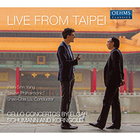 ELGAR, E. / SCHUMANN, R. / KORNGOLD, E.W.: Cello Concertos (Live from Taipei) (Wen-Sinn Yang, Taiwan Philharmonic, Shao-Chia Lü)