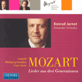 MOZART, L. / MOZART, W.A. / MOZART, F. / BARONI-CAVALCABO: Lieder from 3 Mozart Generations