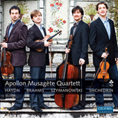 Chamber Music (String Quartets) - HAYDN, J. / BRAHMS, J. / SZYMANOWSKI, K. / SHCHEDRIN, R. (Apollon Musagete Quartet)