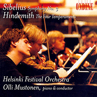 SIBELIUS, J.: Symphony No. 3 / HINDEMITH, P.: The 4 Temperaments (Mustonen, Helsinki Festival Orchestra)