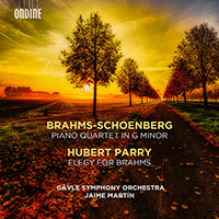 BRAHMS, J.: Piano Quartet (arr. A. Schöenberg for orchestra) / PARRY, H.: Elegy for Brahms (Gävle Symphony, J. Martín)