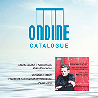 SCHUMANN, R.: Violin Concerto / MENDELSSOHN, Felix: Violin Concerto (with Ondine 2019 Catalogue) (C. Tetzlaff, Frankfurt Radio Symphony, P. Järvi)