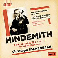 HINDEMITH, P.: Kammermusik, Nos. 1-3 (Philippe, Park, Xi Zhai, Kronberg Academy Soloists, Schleswig-Holstein Music Festival Orchestra, Eschenbach)