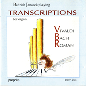 Organ Transcriptions - BACH, J.S. / BEDRICH, J. (Bedrich playing Transcriptions for organ)