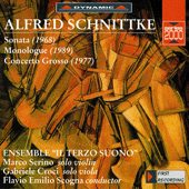 SCHNITTKE: Sonata for Violin and Chamber Orchestra (arr. from Violin Sonata No. 1) / Monologue / Concerto grosso No. 1