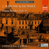 HUMMEL: Piano Sonata No. 2 / Variations on a march from Dalayrac's Les deux petits Savoyards / Potpourris Nos. 1 and 2